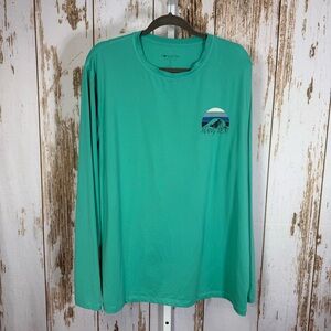 Hang Ten, Teal Long Sleeve Tee UPF 50. Size XL. Good used condition!